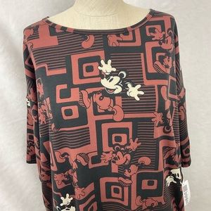 Disney Lularoe Irma Top Mickey Mouse NWT Size S